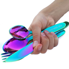 Load image into Gallery viewer, Kids Classic Cutlery Set - Rainbow