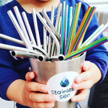 Load image into Gallery viewer, Stainless Steel Straw set for KIDS