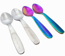 Load image into Gallery viewer, Little Waves Spoon Set - Rainbow and Silver

