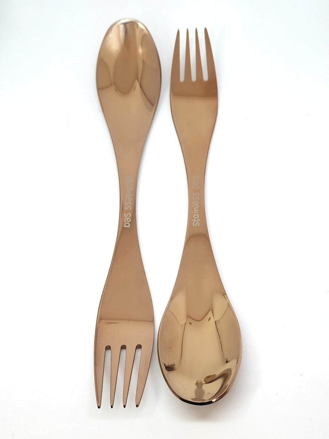 Big Kid Spork Set - Rose Gold Duo