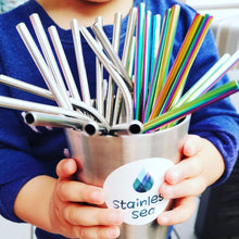 Load image into Gallery viewer, Stainless Steel Straw set for KIDS
