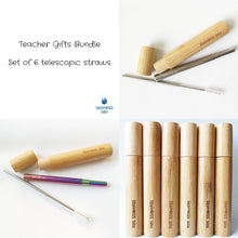Load image into Gallery viewer, Stainless Steel Adjustable Straw Bundle
